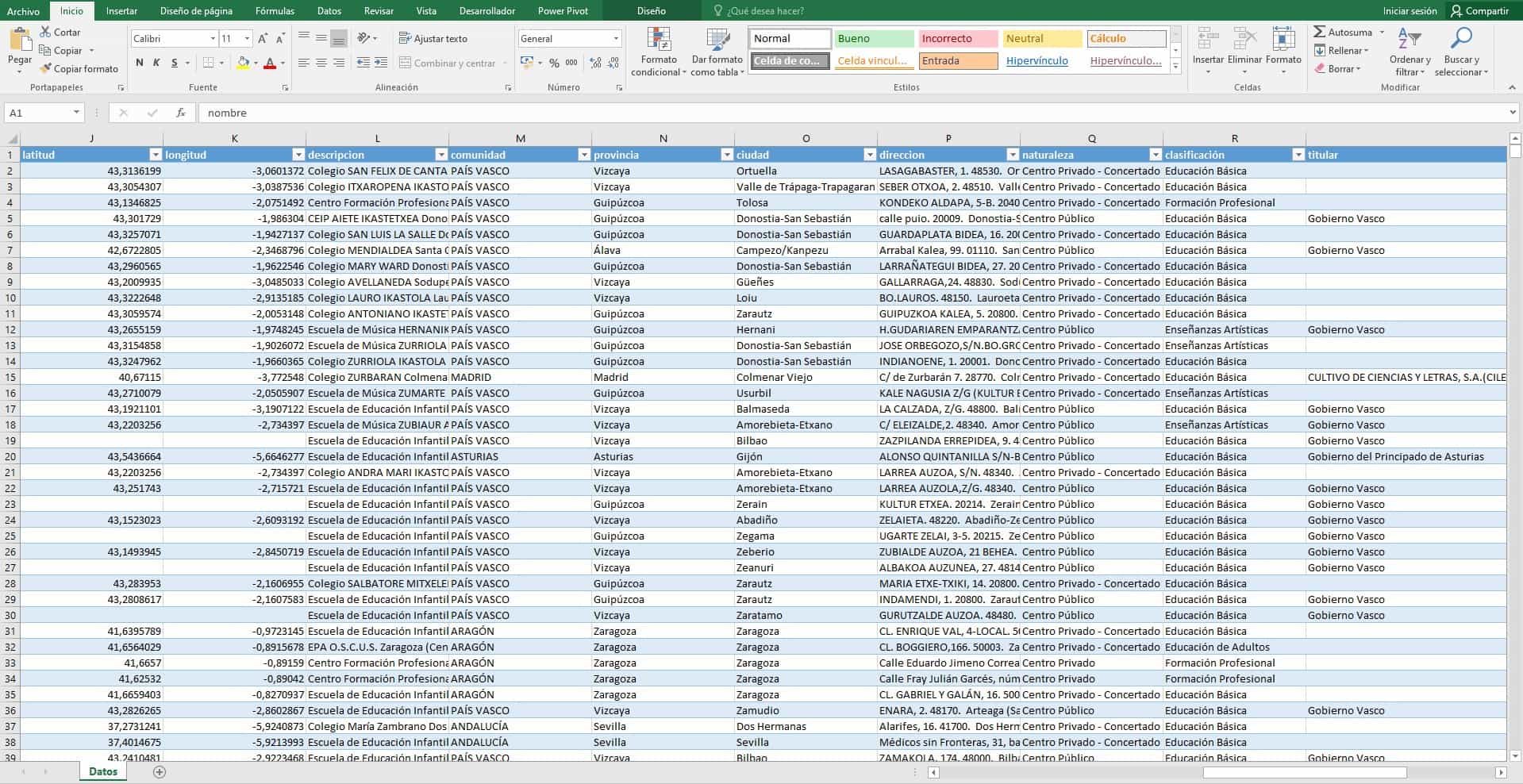Base de Datos de Centros Educativos de España - Imagen 3